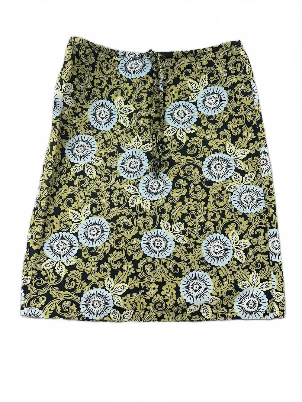 The Limited Strapless Dress and Tie Waist Skirt or Tube Top in Green Blue Bold
